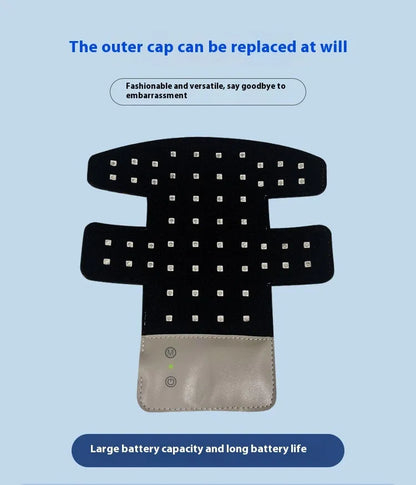 Black LED photon beauty mask for face and neck light therapy treatment at home