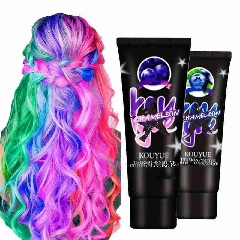 Professional Thermochromic Hair Dye Cream with colour changing effect