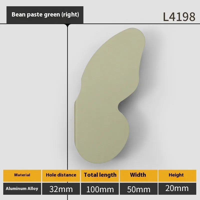 Butterfly cartoon cabinet door handle in multiple colours for children's room furniture