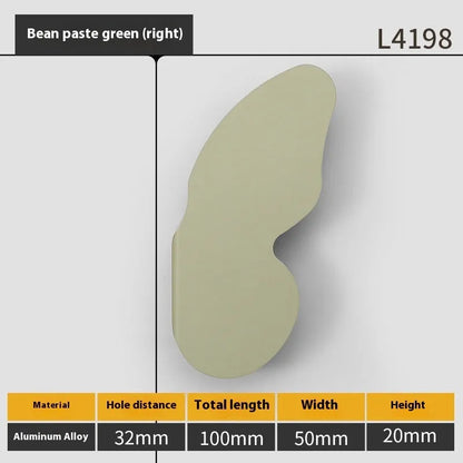 Butterfly cartoon cabinet door handle in multiple colours for children's room furniture