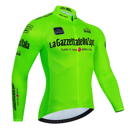 Men's long sleeve mountain bike cycling jersey in patterned colour with breathable fabric