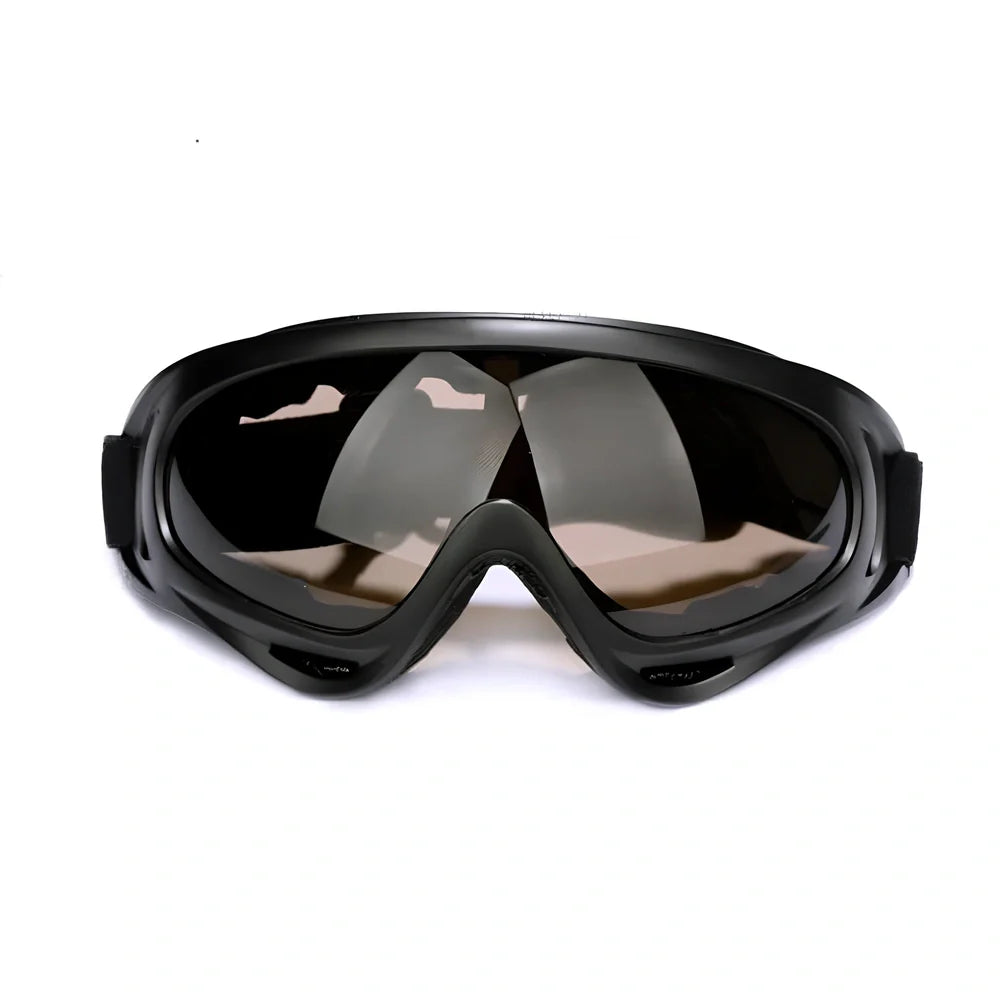 Motorcycle sports goggles with multi-layer coated lenses in brown, colour-changing, transparent, and yellow options