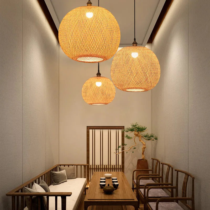 Pastoral style chandelier available in diameters from 20cm to 55cm with three-head configuration options