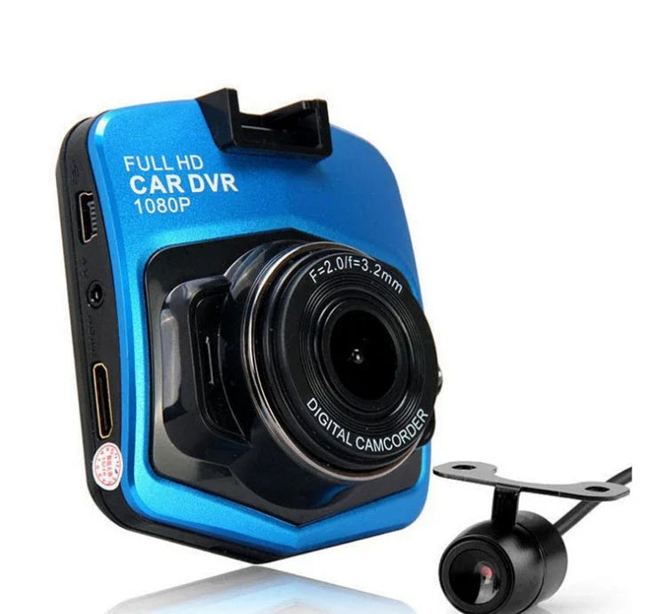 Compact 1080P Dash Cam with Night Vision, G-Sensor, and Wide-Angle Lens