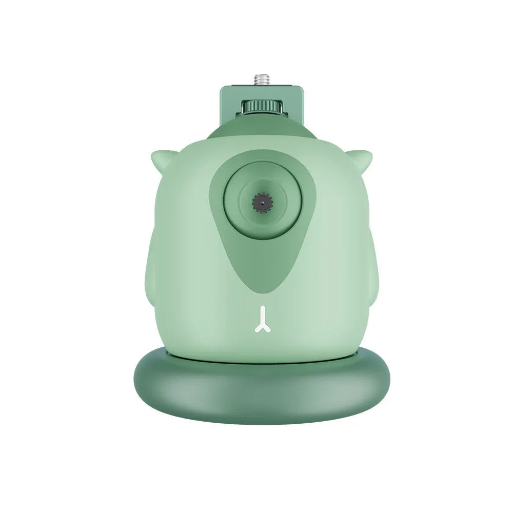 Dark green intelligent follow-up gimbal with 360 rotation and AI face recognition for camera tracking