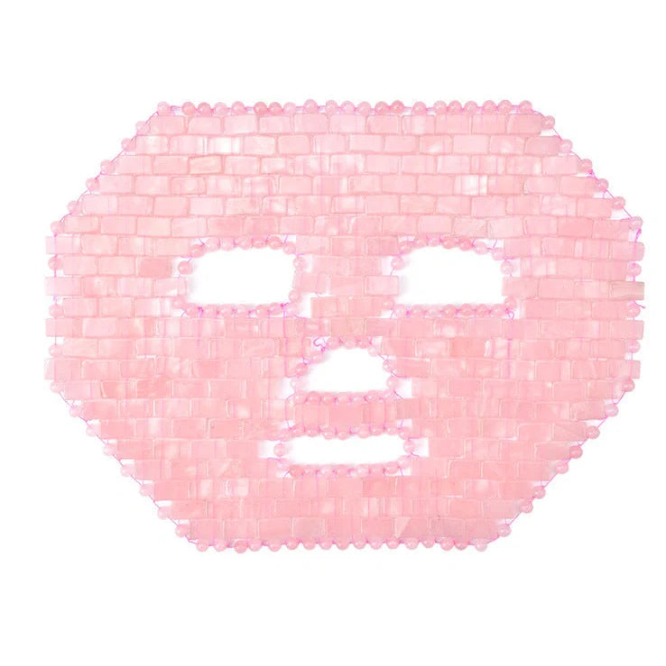 Jade facial massage mask with 247 sheets and 144 beads on 28x21cm surface