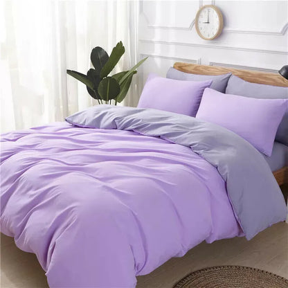 4-piece bedding set with reactive printed twill fabric in flower pattern colours for 2.0m bed