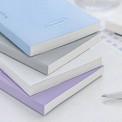 A5 embossed daily metre book notebook with 80 pages of 100g paper, showing cover colour options.