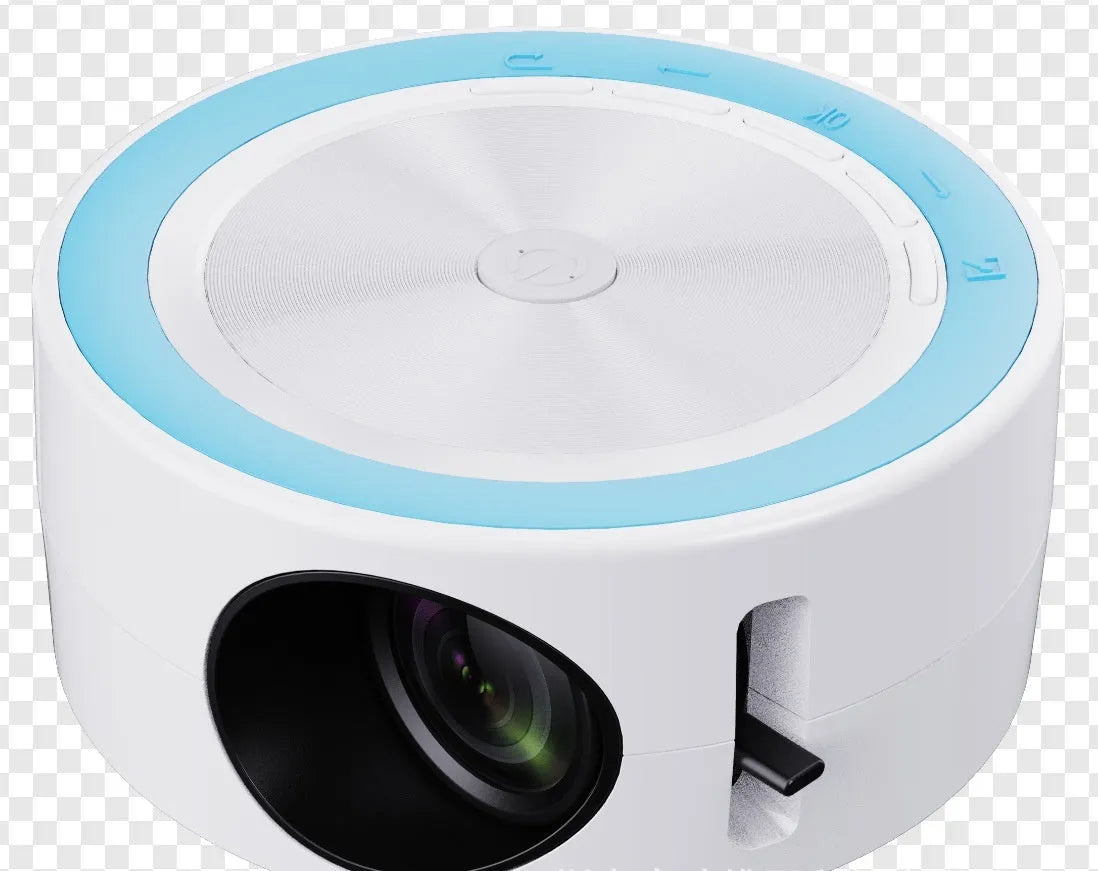 YT200 wired LED projector in portable 110x47mm design with same-screen projection capability