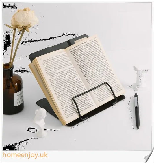 A sleek and versatile Bookshelf Desk Book Holder, designed to keep your reading materials organised and within easy reach.