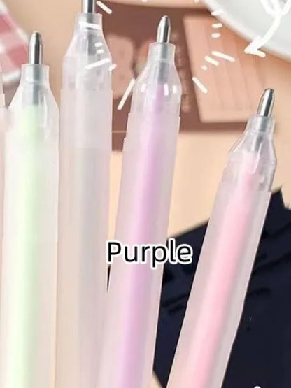 Plastic cap-pulling dispensing pen for macaroon colour application with quick-drying formula