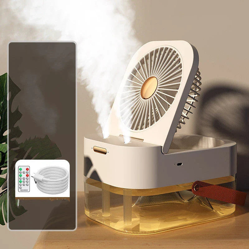 Versatile 3-in-1 Portable Air Cooler, Humidifier, and Fan with Remote Control for Refreshing and Comfortable Home or Office Environment