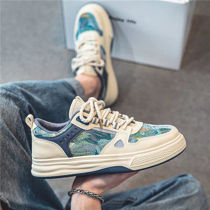 Flat-heel round-toe canvas leisure shoe in Milan green colour on a white background.