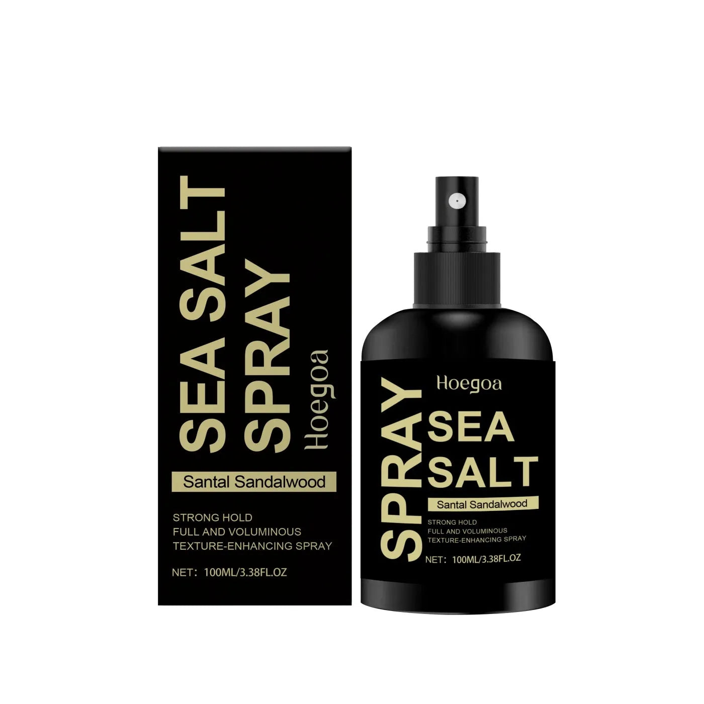 100ml sea salt hair styling spray bottle with spray mechanism and sandalwood extract