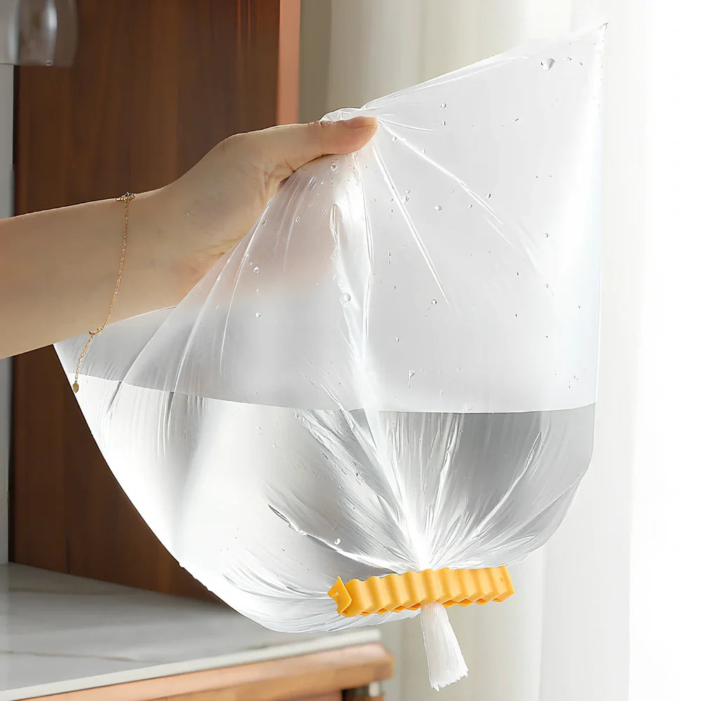 12-pack of white plastic food sealing clips, some with refrigerator stickers, for kitchen bag storage