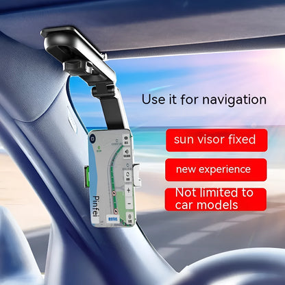 Car multi-function mobile phone bracket with one-clip design for windscreen or dashboard mounting.