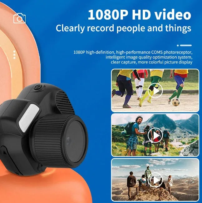 Black Y3000 HD outdoor sports camera with small LCD screen on compact ABS plastic body