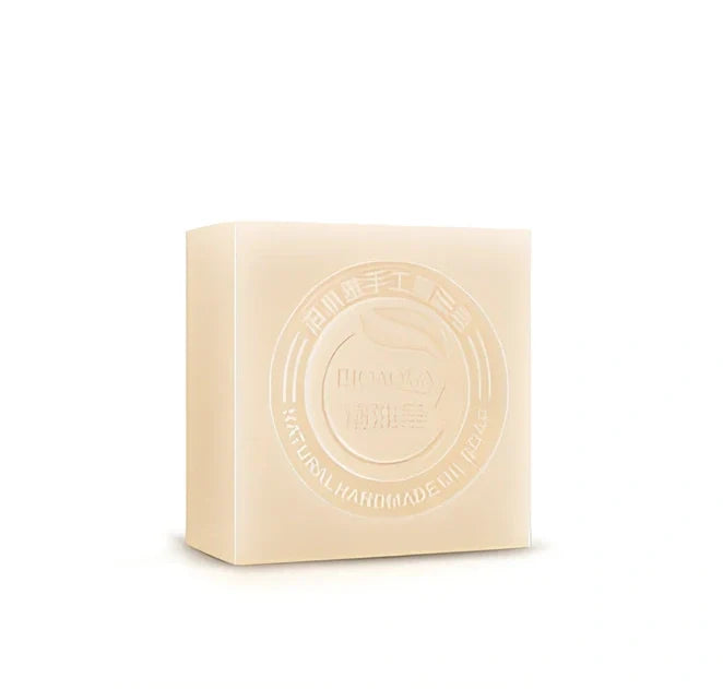 BIOAQUA 100g handmade essential oil soap bar with bamboo charcoal for acne cleansing and olive oil hydration