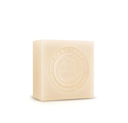 BIOAQUA 100g handmade essential oil soap bar with bamboo charcoal for acne cleansing and olive oil hydration