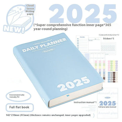 Waterproof postgraduate entrance exam notebook with PU cover in mint green colour showing writing paper interior