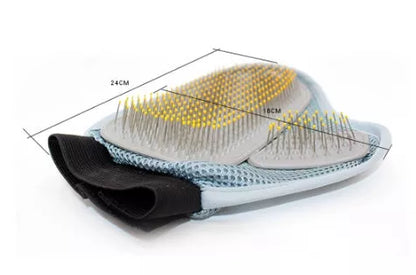 Steel Needle Pet Massage Gloves for effective grooming and pet massage