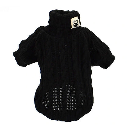 Cosy dog turtleneck sweater in various colours and sizes for small to medium pups