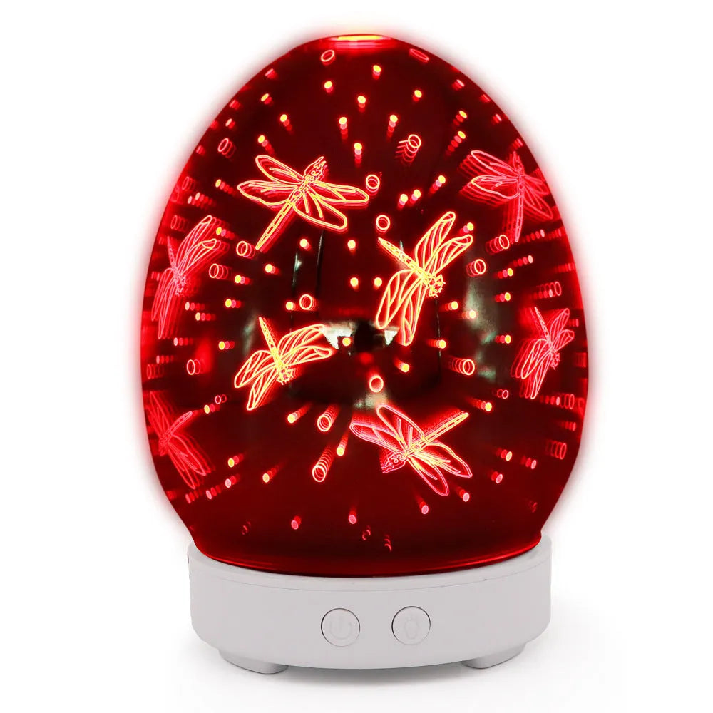 Ultrasonic tabletop air humidifier with touch control panel and water tank