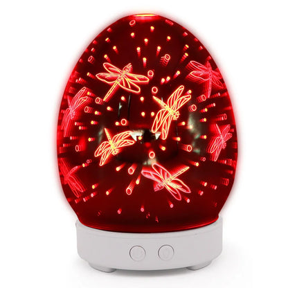 Ultrasonic tabletop air humidifier with touch control panel and water tank