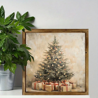 20x20cm double-layer pine wood photo frame for office, temple, or home decoration