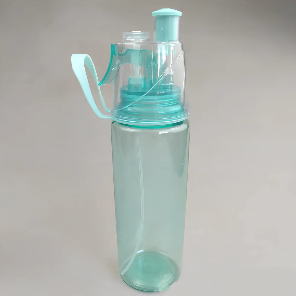 600ml sports spray water bottle with mist function in multiple colours for cycling and hiking