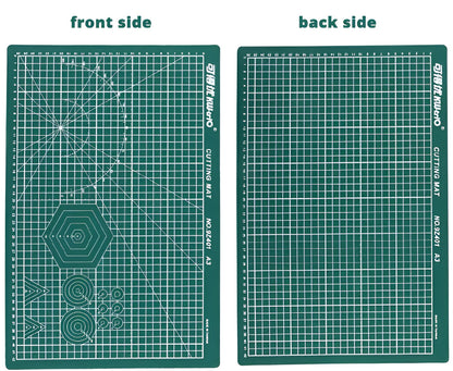 A3 self-healing cutting mat with green centimetre grid lines for precision cutting and drafting