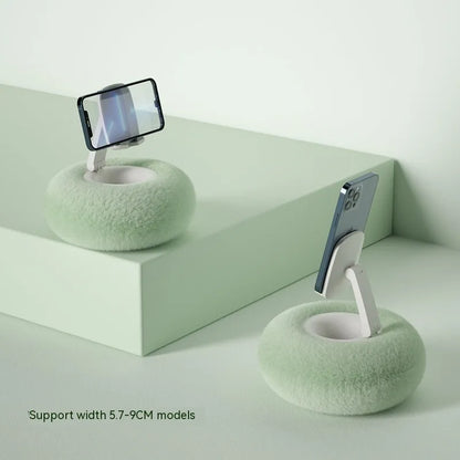 ABS plastic rotating bracket holding a tablet, showing height adjustment and rotation features with colour options
