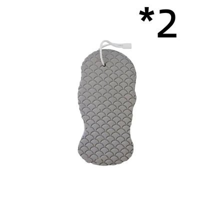 3D fish scale pattern bath sponge in white, grey, pink, or light blue for gentle exfoliation