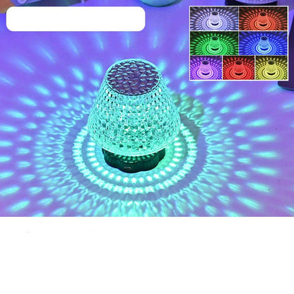 Diamond Crystal USB Touch Sensor Table Lamp with elegant design and 3-way dimming