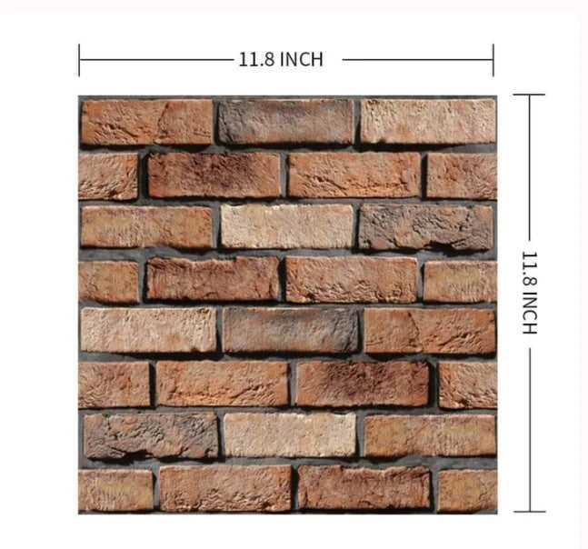 Moisture-proof brick wallpaper sticker for kitchen and bathroom walls
