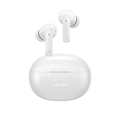 Wireless in-ear Bluetooth gaming headset in gradient blue colour with compact design