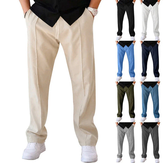Comfortable and stylish drawstring waist casual pants for men in a variety of colors and sizes