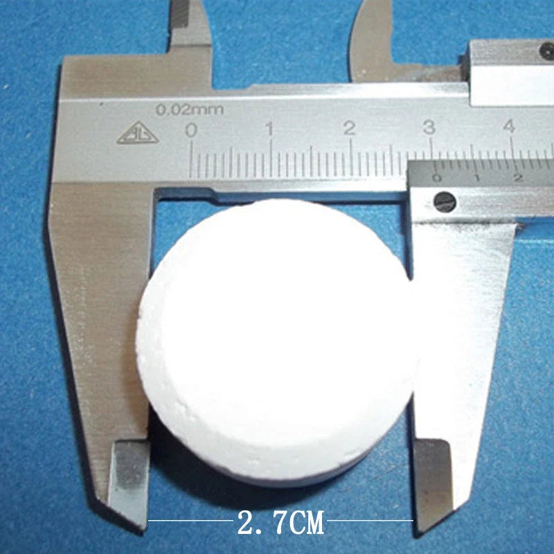 Refreshing pool cleansing tablets for crystal-clear water, featuring a floating dispenser and stabilised chlorine formula