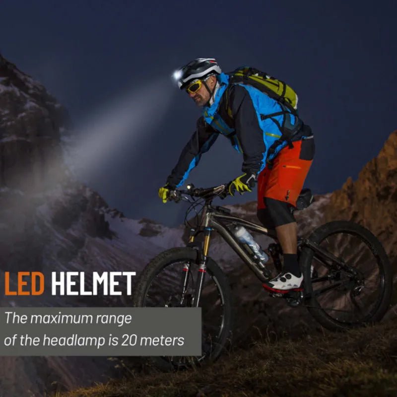 Smart Bluetooth Warning Light Integrated Cycling Helmet for Adult Riders, EPS Shell PC Construction with Free Size Fit 57-62cm, USB Rechargeable, Black and Grey Colour