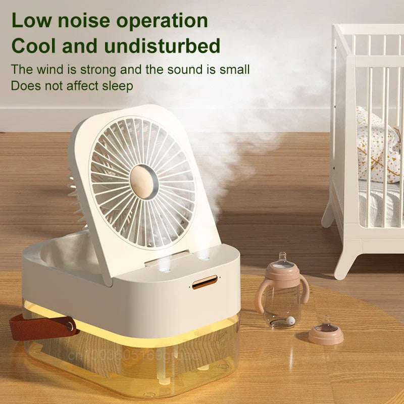 Versatile 3-in-1 Portable Air Cooler, Humidifier, and Fan with Remote Control for Refreshing and Comfortable Home or Office Environment