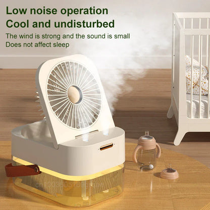 Versatile 3-in-1 Portable Air Cooler, Humidifier, and Fan with Remote Control for Refreshing and Comfortable Home or Office Environment