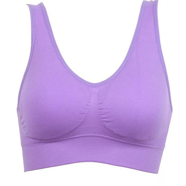 Comfortable women's yoga sports bra top for workouts and fitness activities