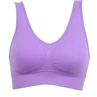 Comfortable women's yoga sports bra top for workouts and fitness activities