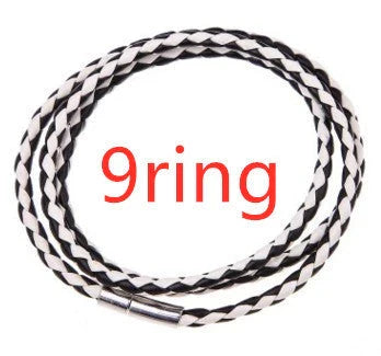 A personalized leather bracelet with engraved beads, a thoughtful gift for men