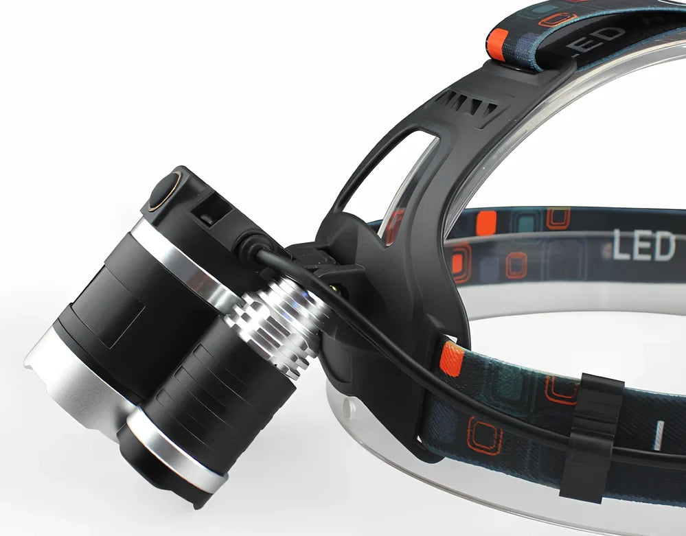 Camping light with 5800mAh battery and 20W LED output for outdoor illumination