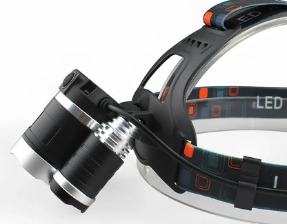 Camping light with 5800mAh battery and 20W LED output for outdoor illumination