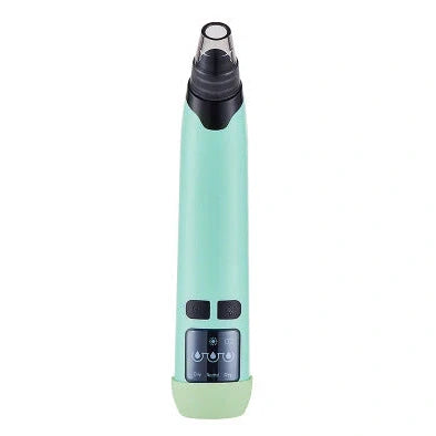 Blackhead suction instrument with oval, small round, and large round suction heads plus microcrystalline tip for facial treatment