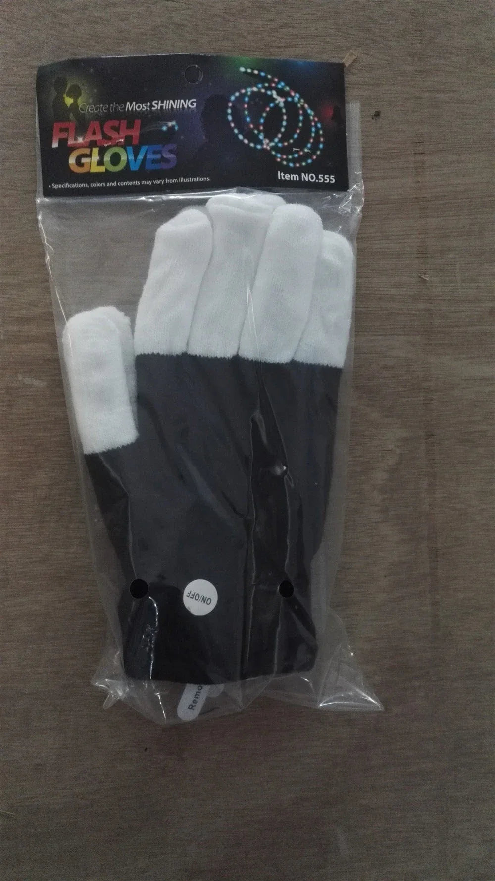 Vibrant Glow-in-the-Dark Party Gloves with Customizable Rainbow LED Lights for Dancing, Performing, and Everyday Wear