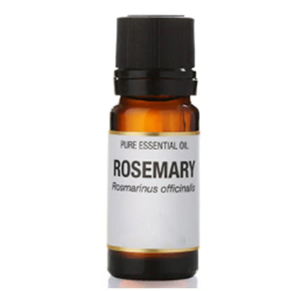 10ml bottle of pure rosemary essential oil for skincare and aromatherapy applications