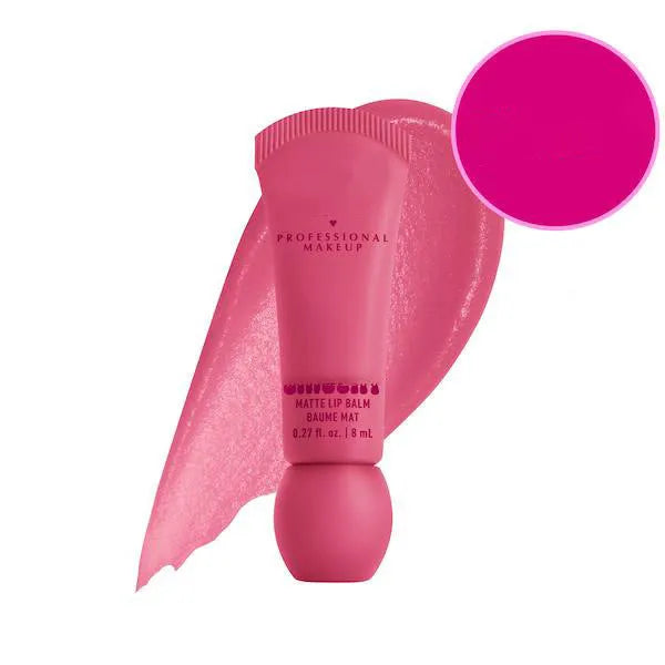 Coloured lip balm in bottle with matte finish for hydrating, moisturising and repairing dry lips